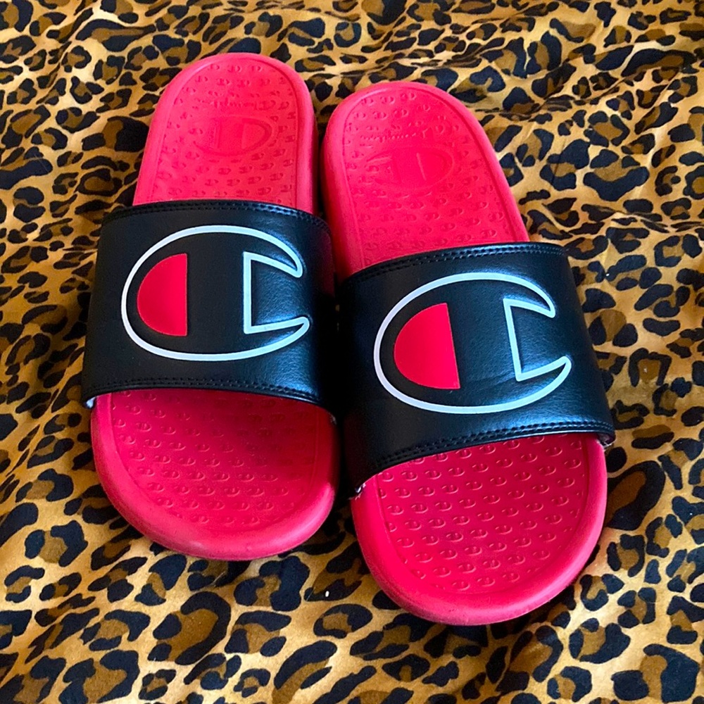 Unisex Champion Logo Slides Slipper Sandal